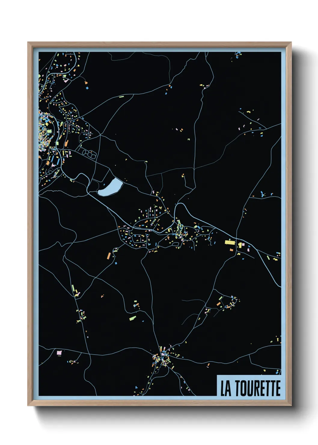 Une affiche de carte sur La Tourette