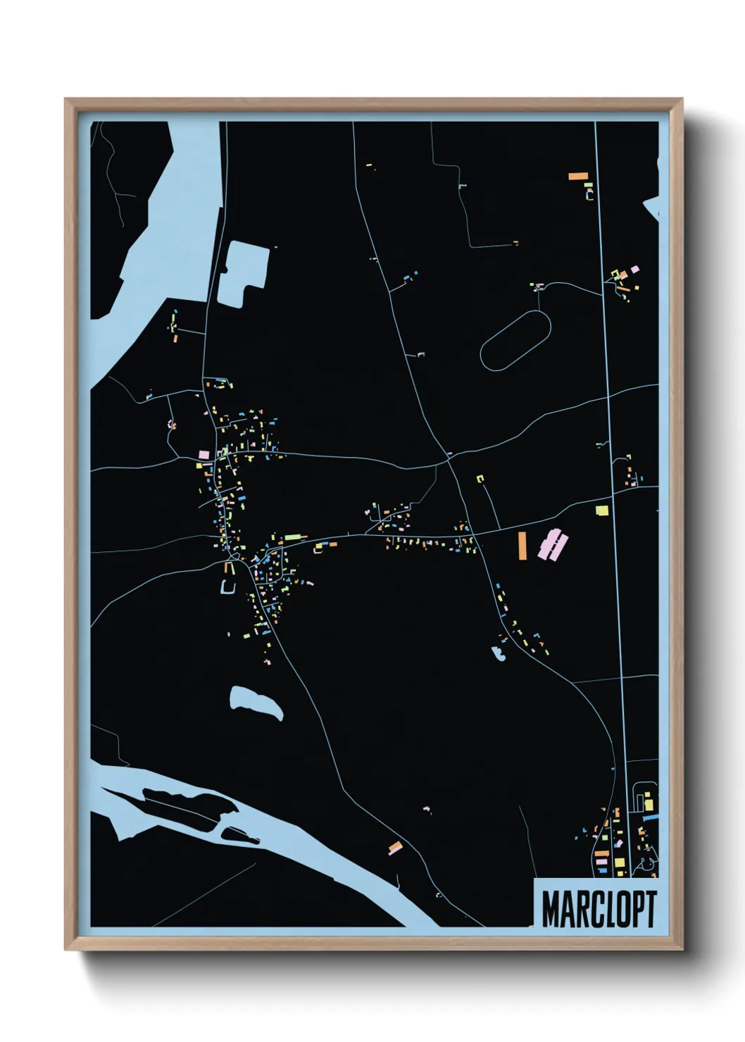 Une affiche de carte sur Marclopt