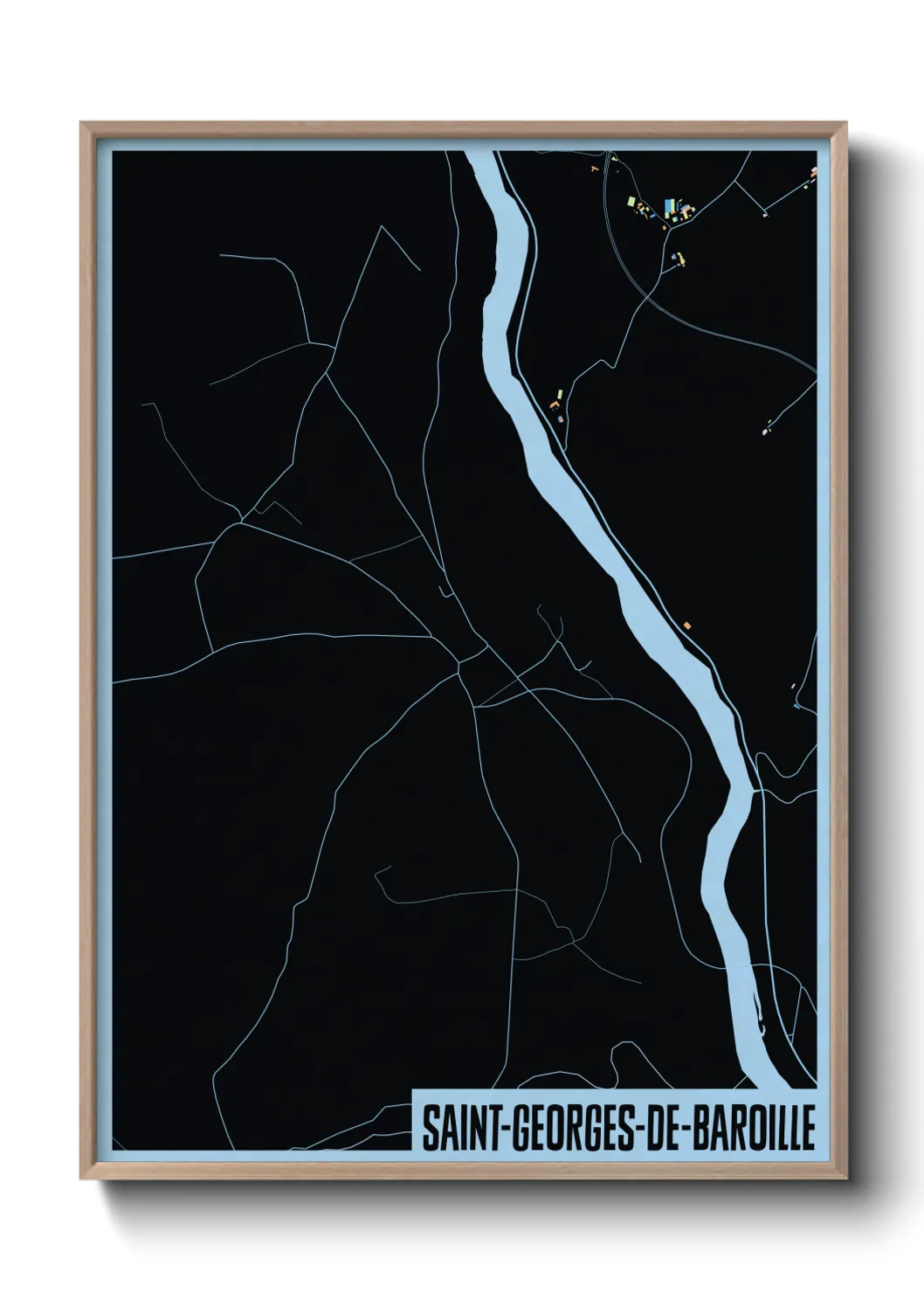 Un poster carteSaint-Georges-de-Baroille