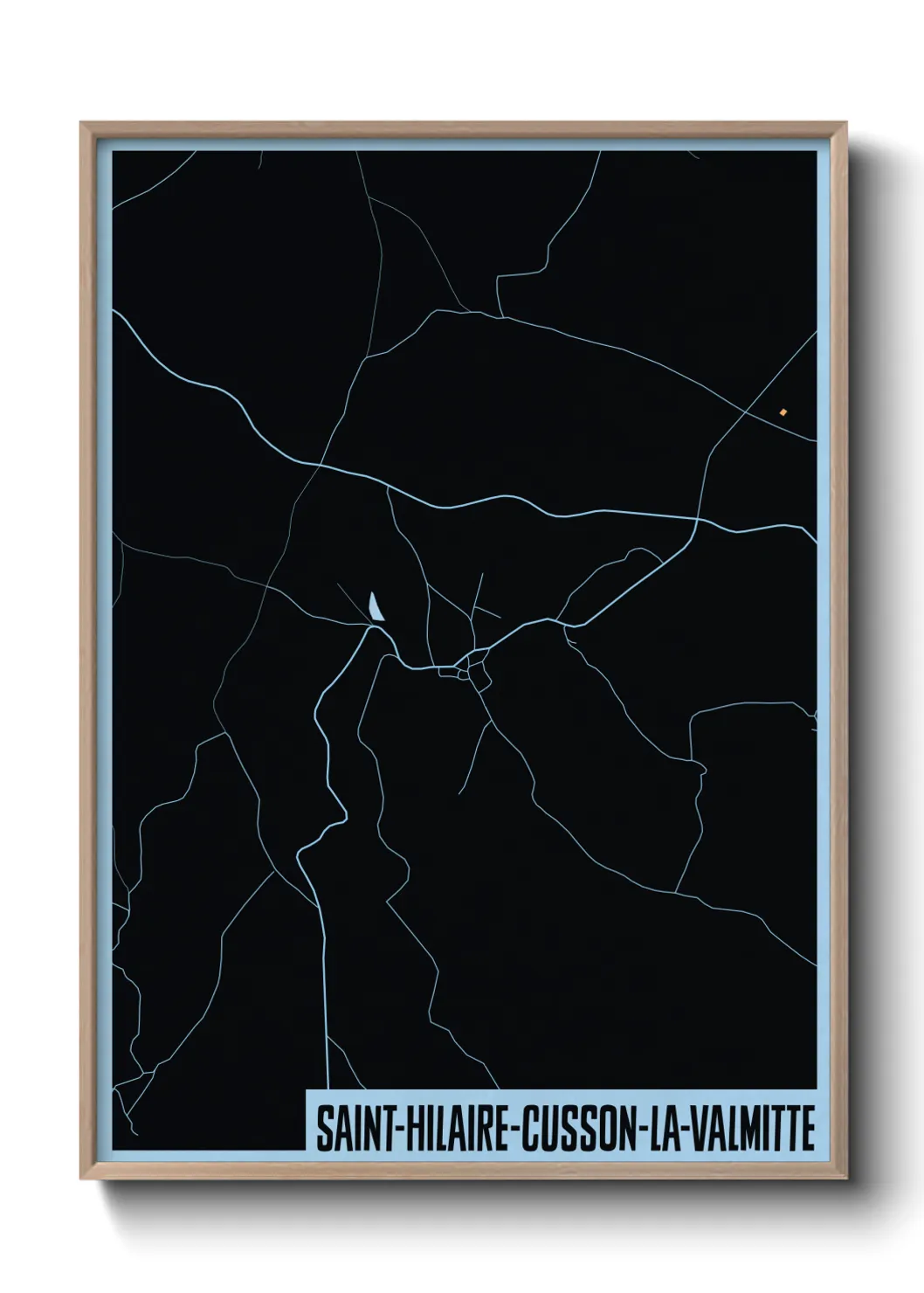 Une affiche de carte sur Saint-Hilaire-Cusson-la-Valmitte