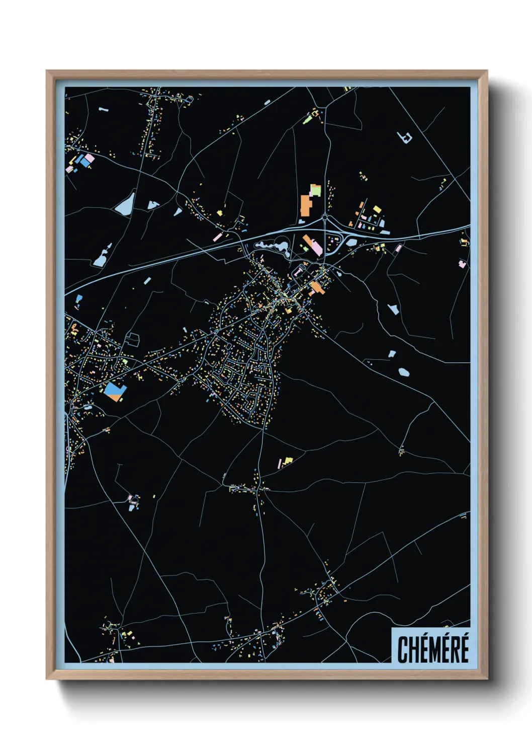 Une affiche de carte sur Chéméré