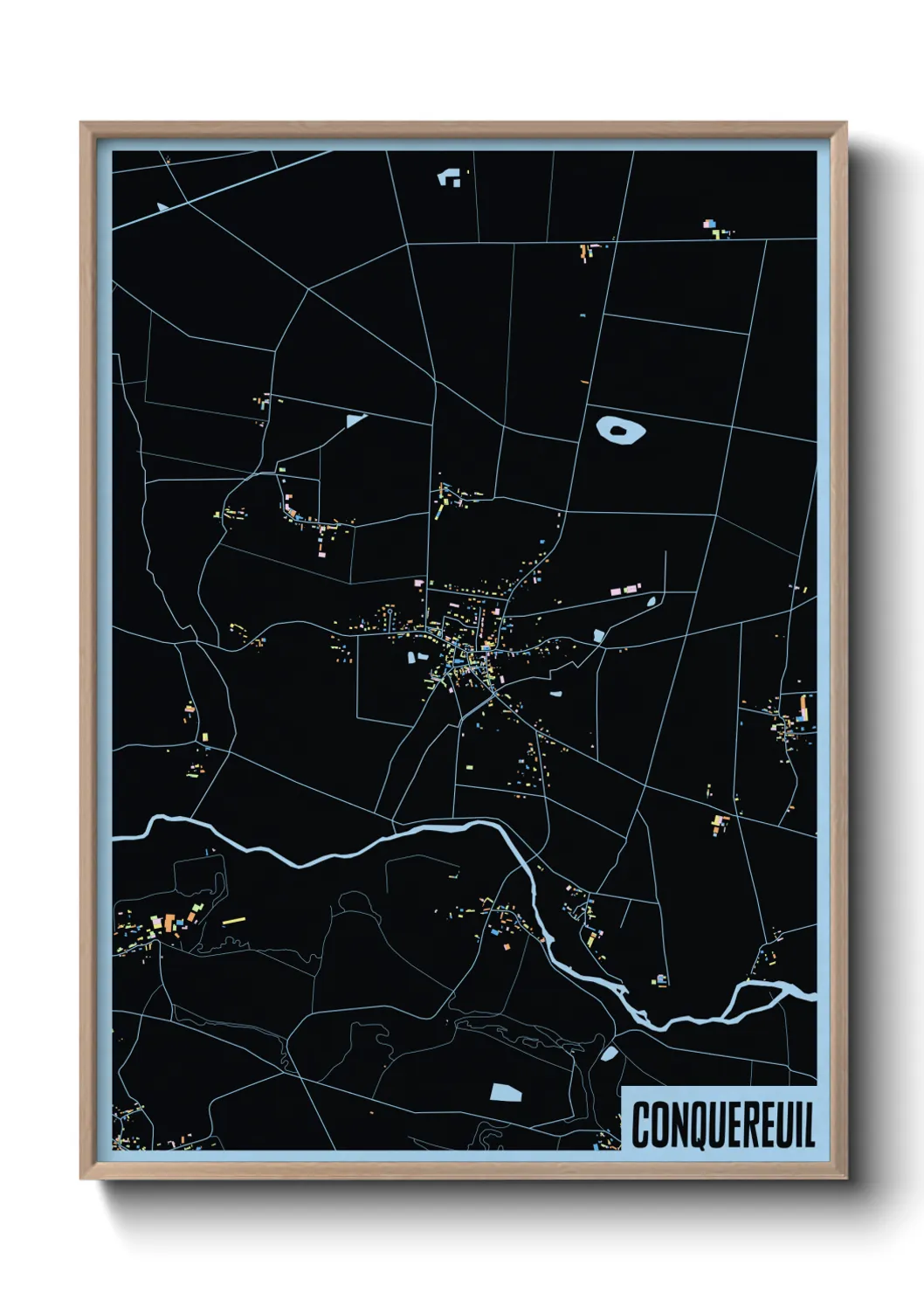 Une affiche de carte sur Conquereuil