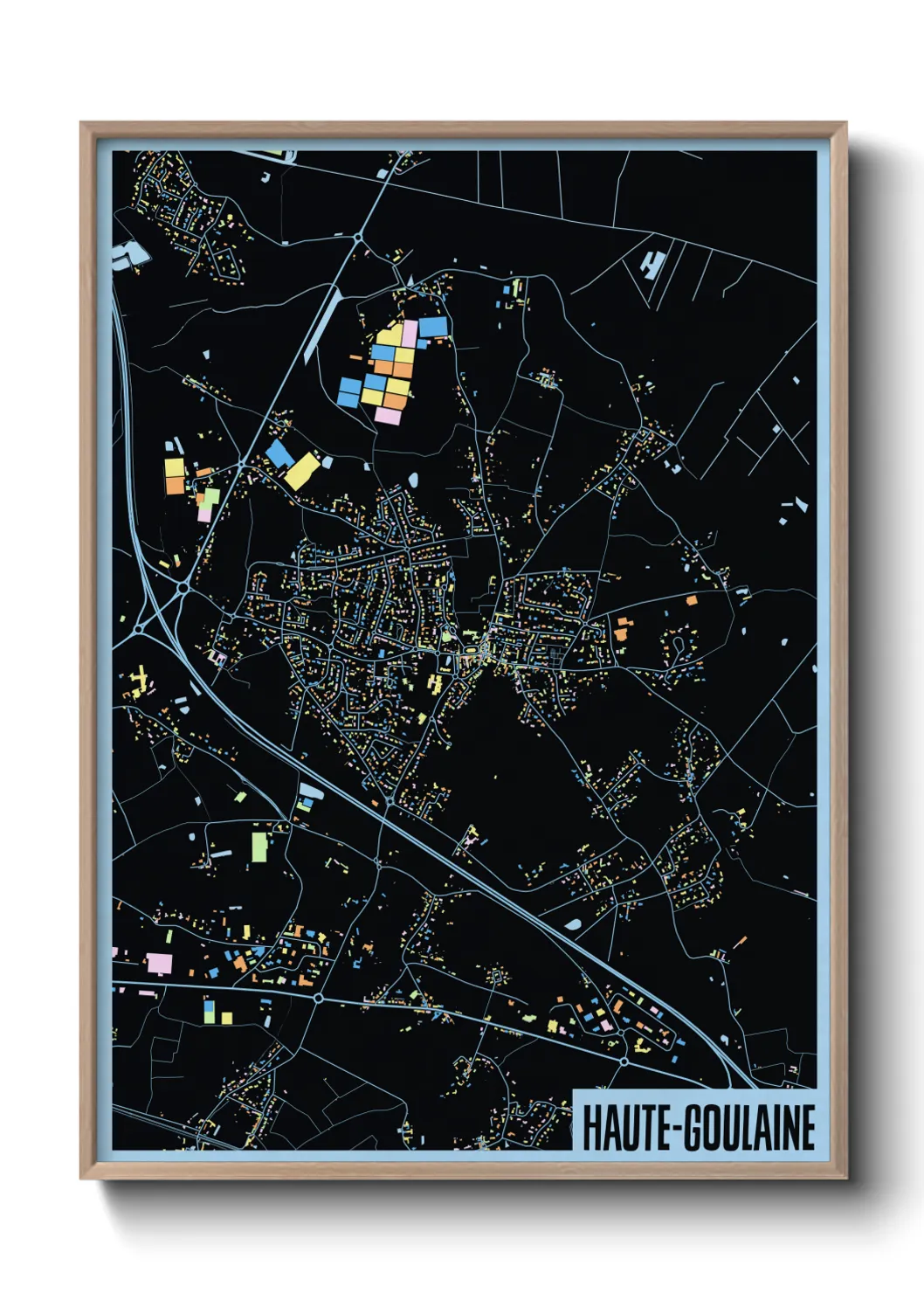 Une affiche de carte sur Haute-Goulaine