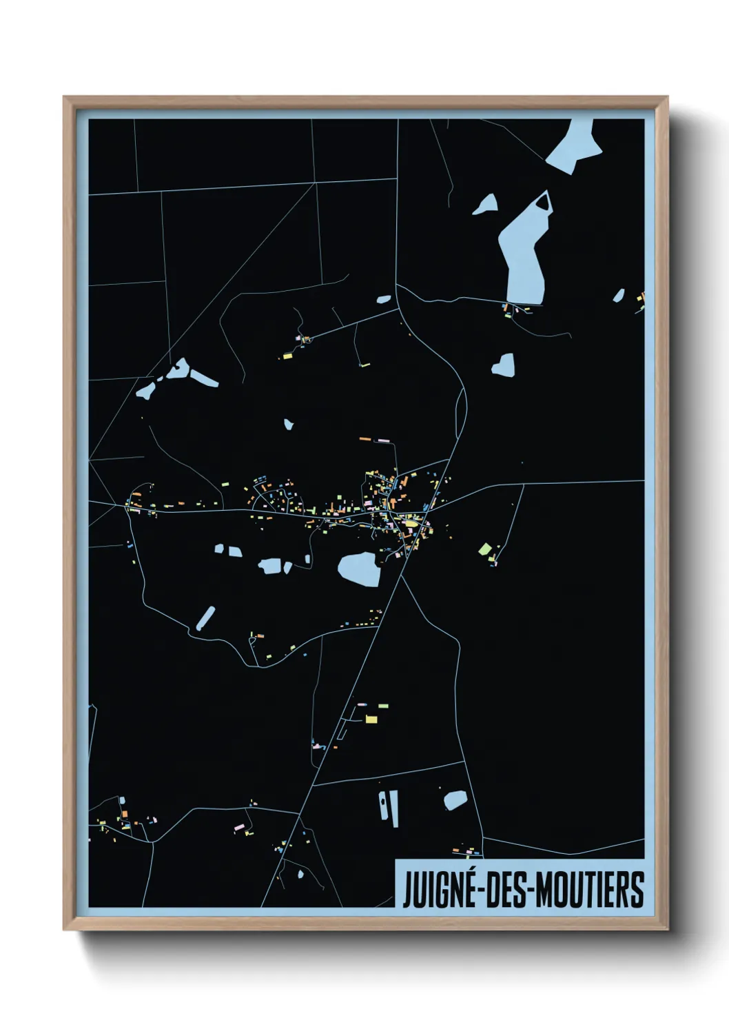 Un poster carteJuigné-des-Moutiers