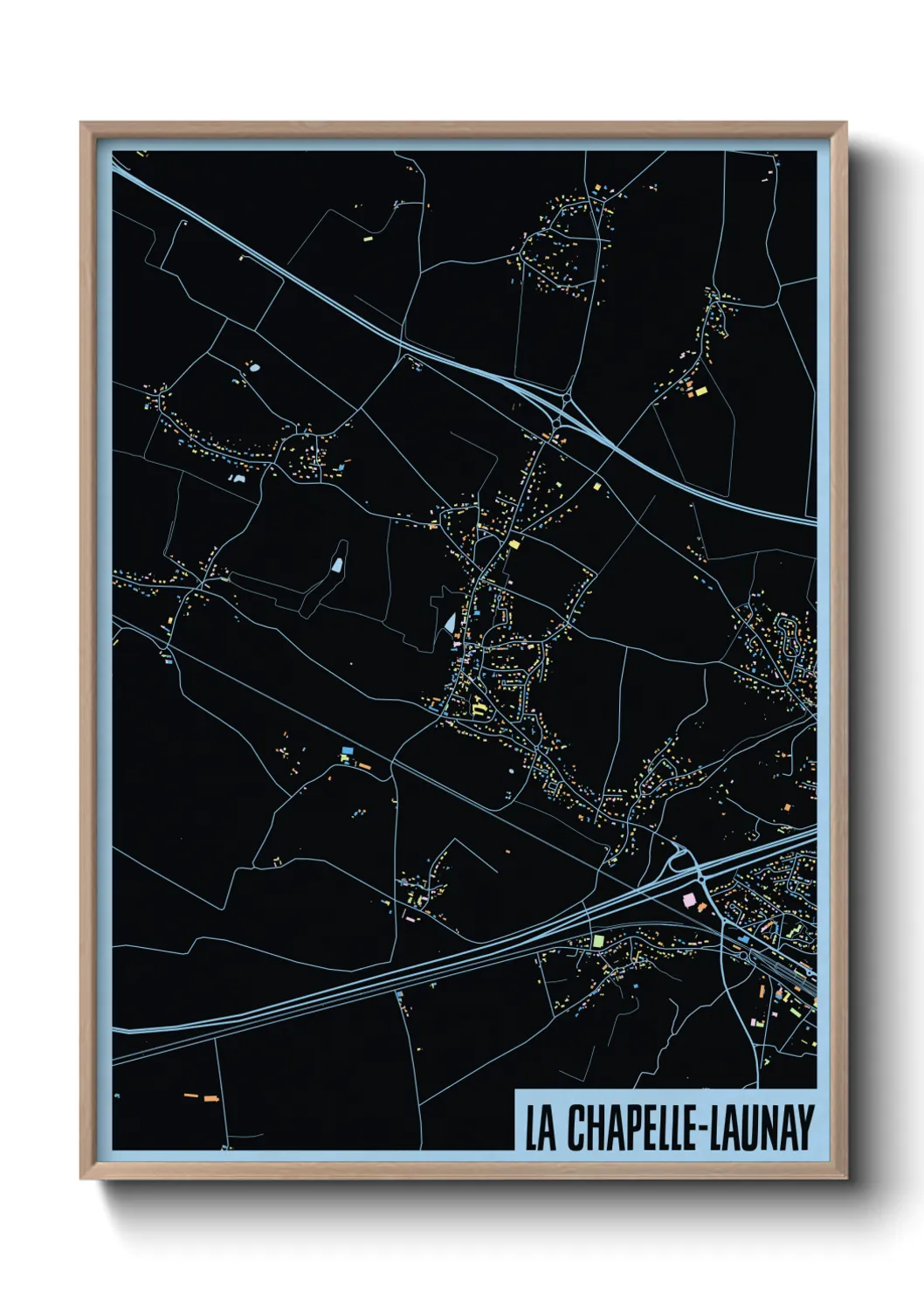 Un poster carteLa Chapelle-Launay