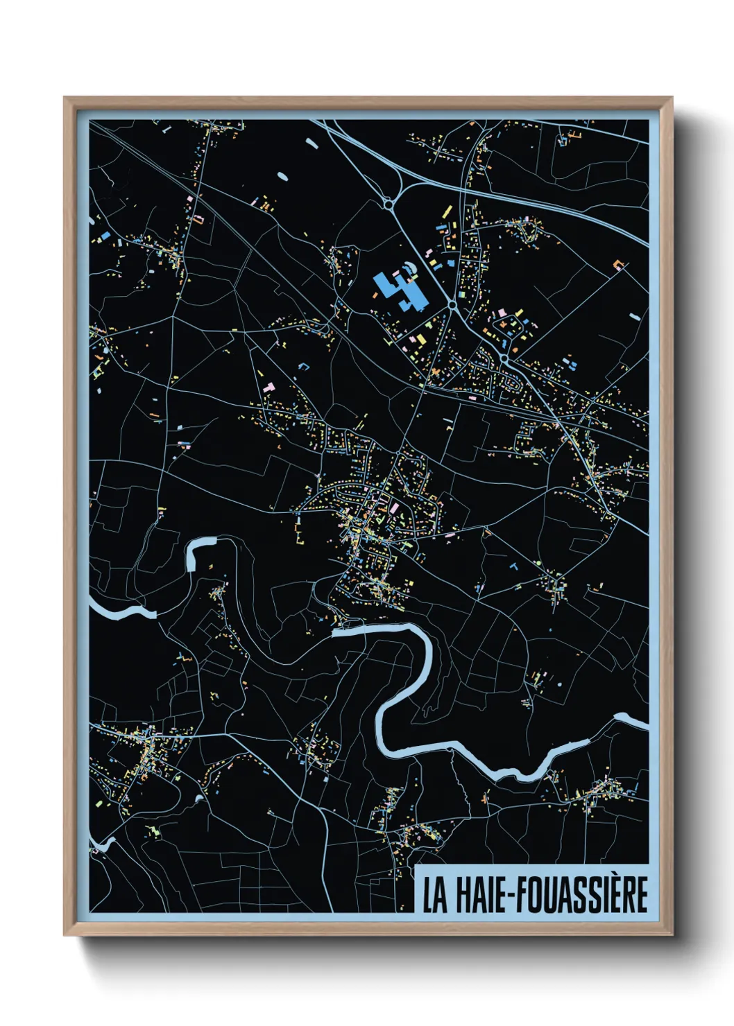 Un poster carteLa Haie-Fouassière