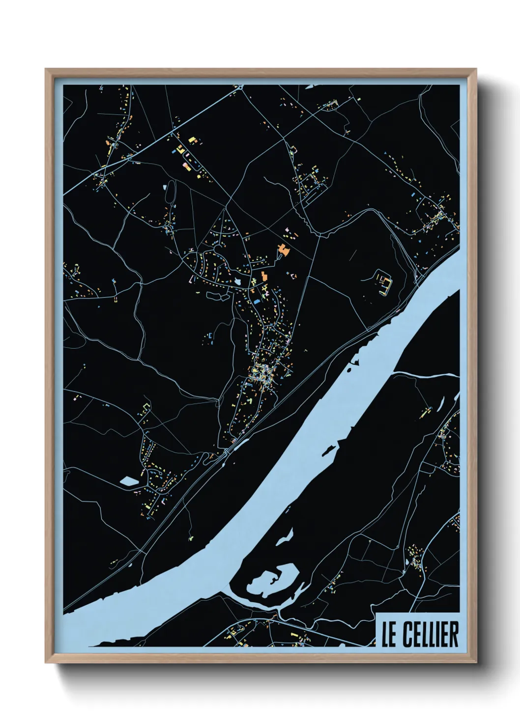 Une affiche de carte sur Le Cellier