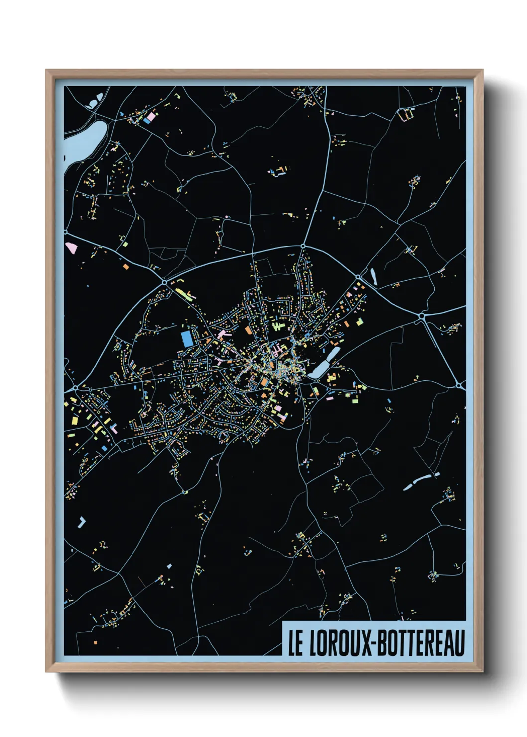 Un poster carteLe Loroux-Bottereau
