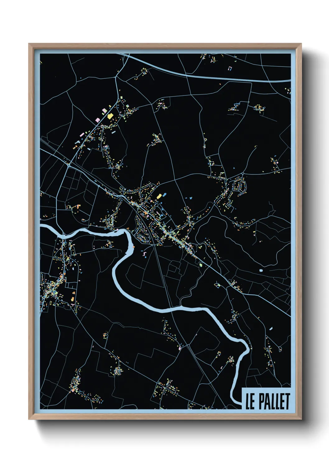 Une affiche de carte sur Le Pallet