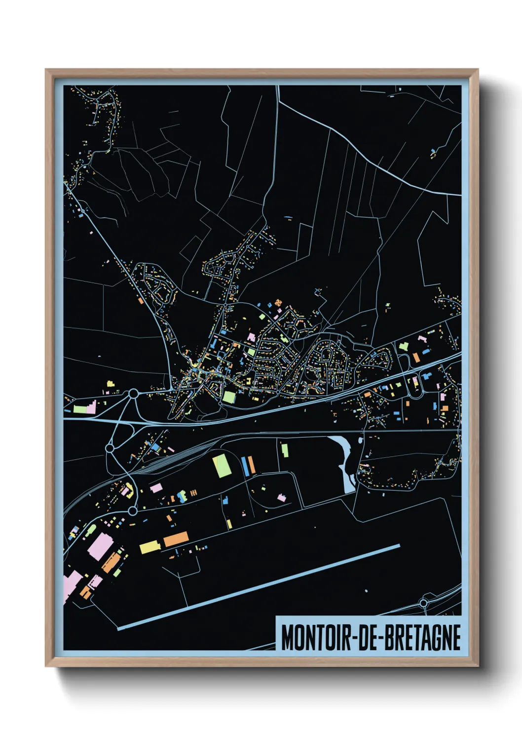 Une affiche de carte sur Montoir-de-Bretagne