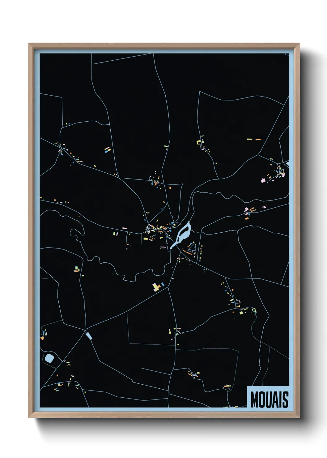 Une affiche de carte sur Mouais