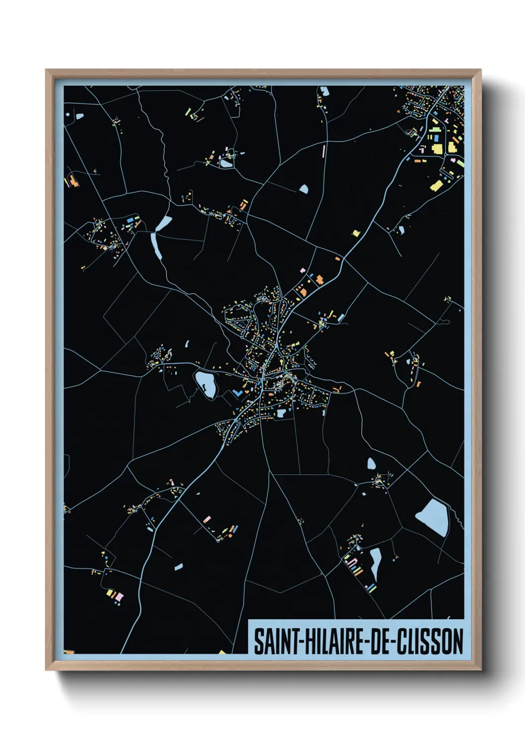 Un poster carteSaint-Hilaire-de-Clisson