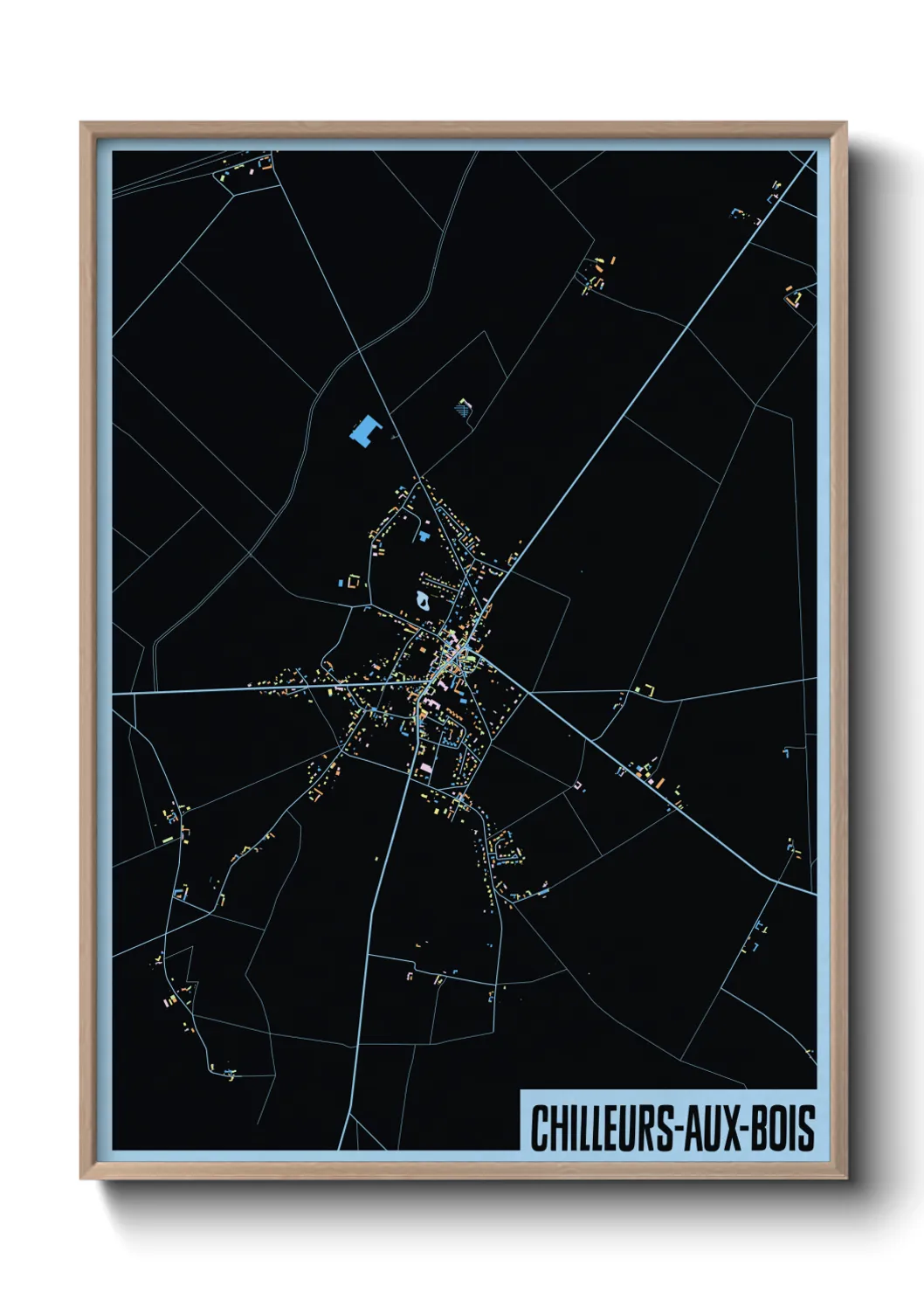 Une affiche de carte sur Chilleurs-aux-Bois