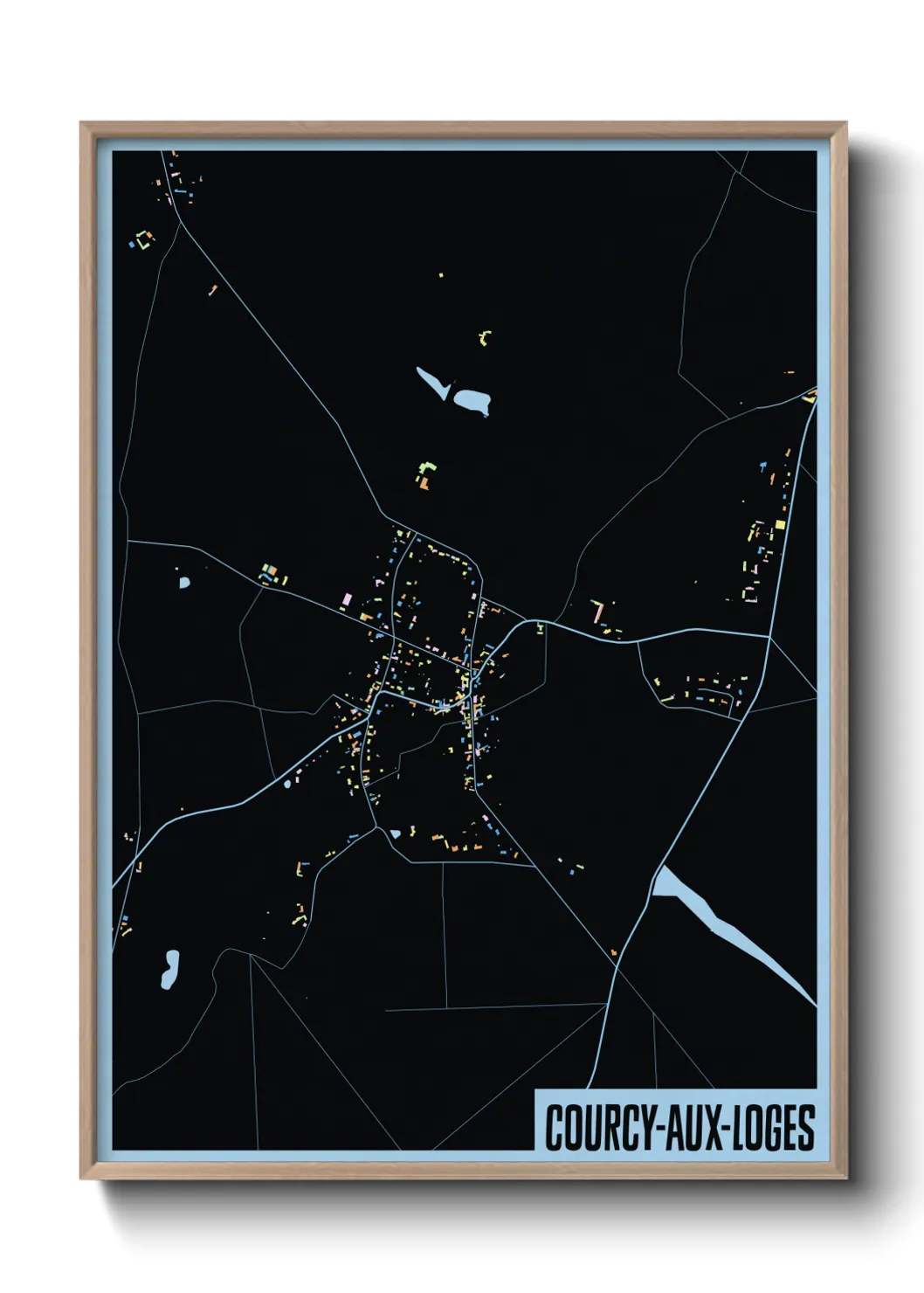 Un poster carteCourcy-aux-Loges