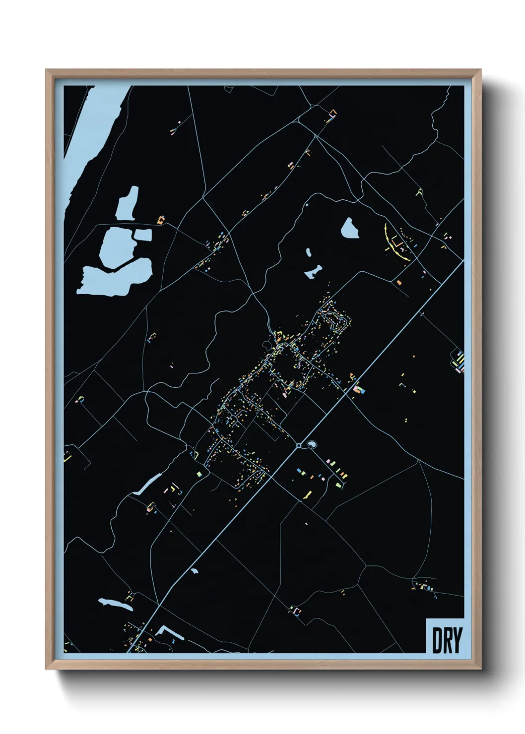 Une affiche de carte sur Dry