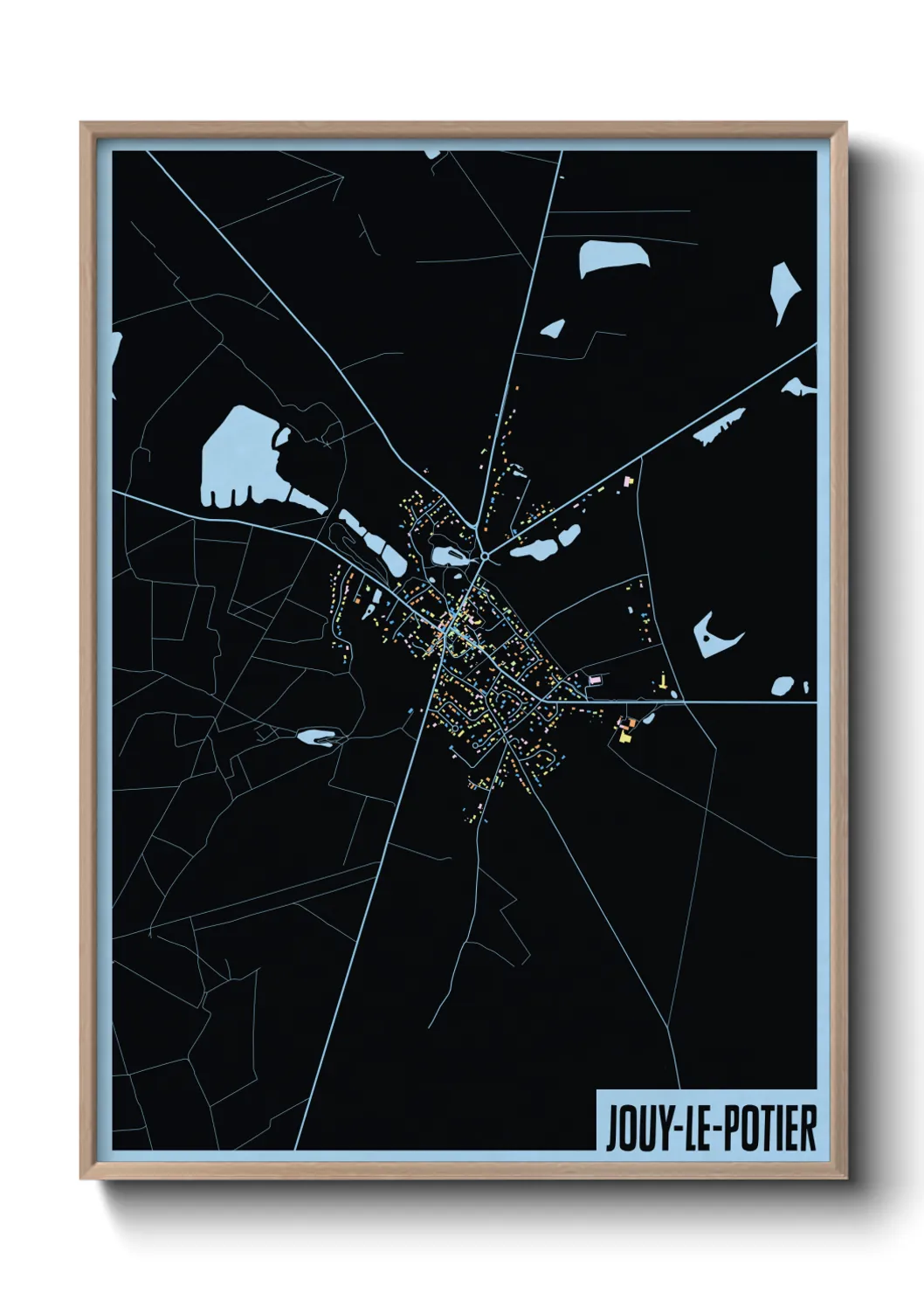 Un poster carteJouy-le-Potier