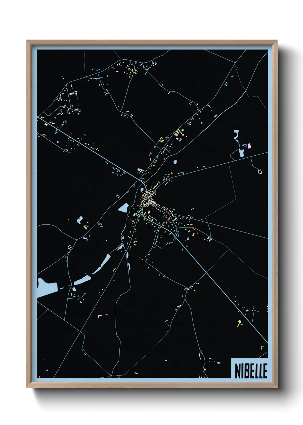 Une affiche de carte sur Nibelle