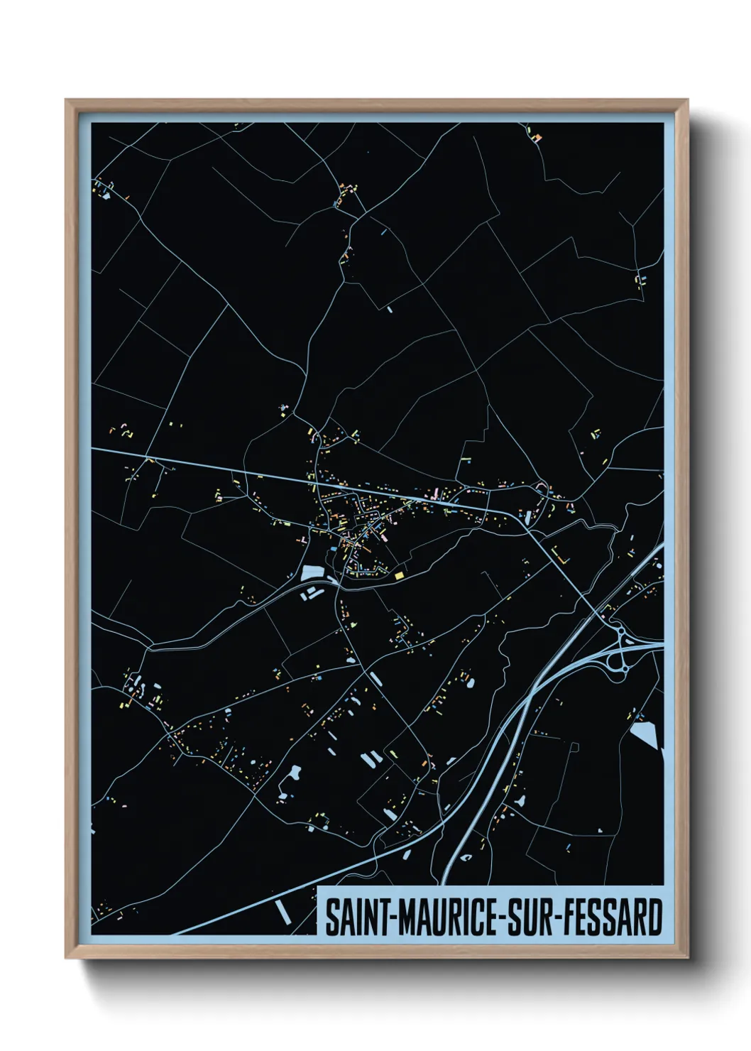 Un poster carteSaint-Maurice-sur-Fessard