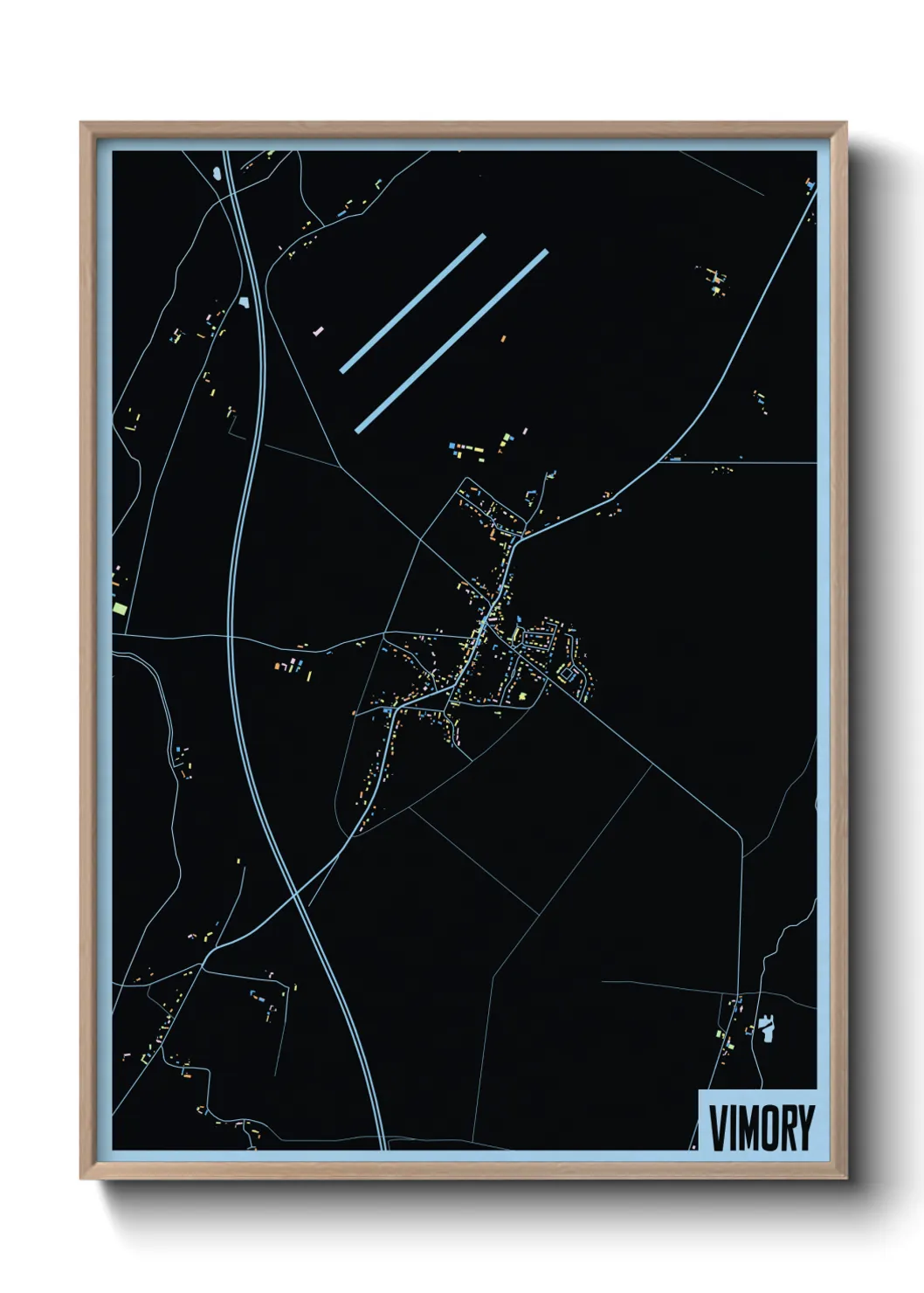 Une affiche de carte sur Vimory