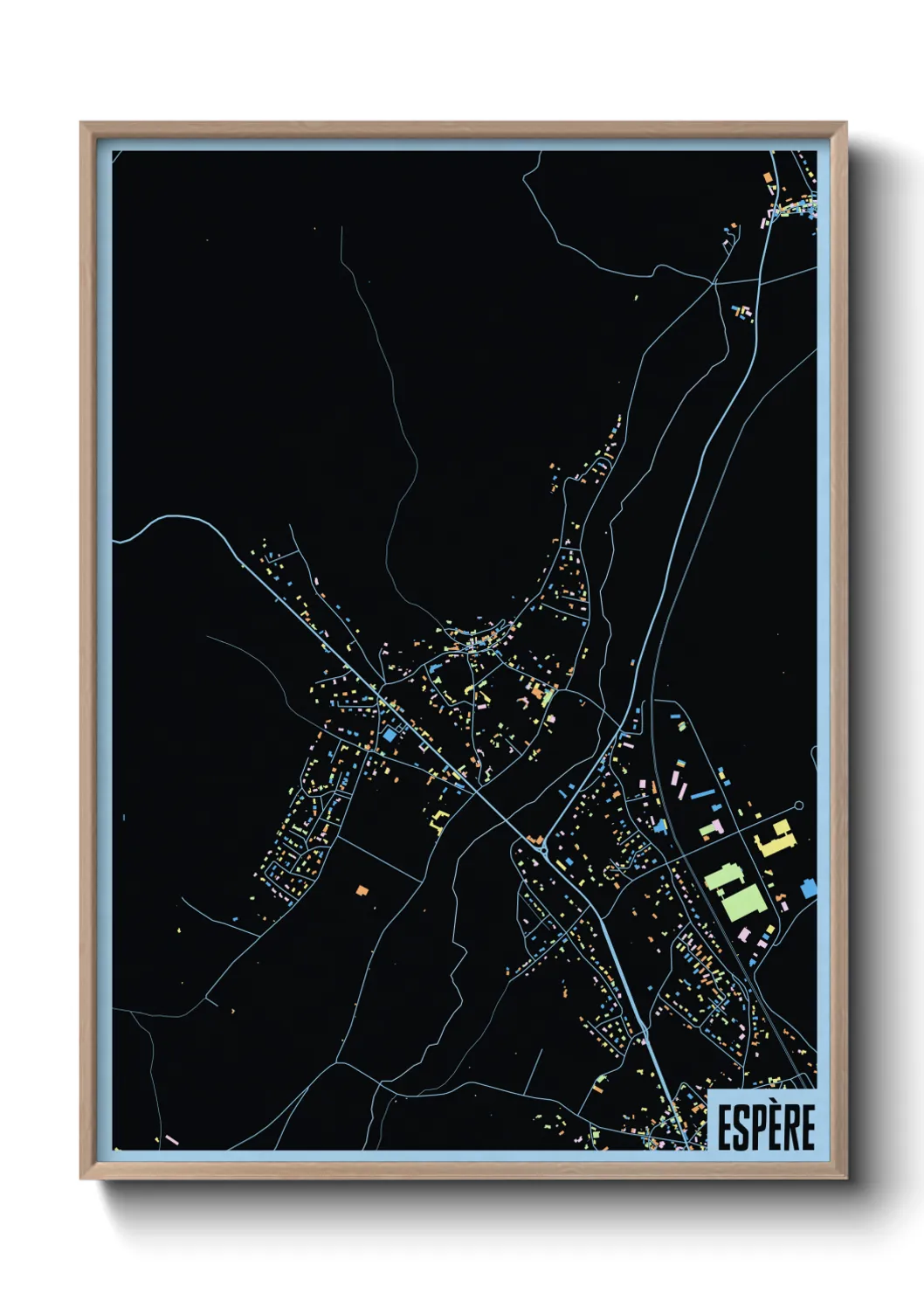 Une affiche de carte sur Espère