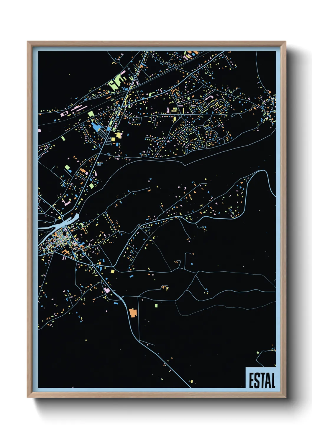 Une affiche de carte sur Estal