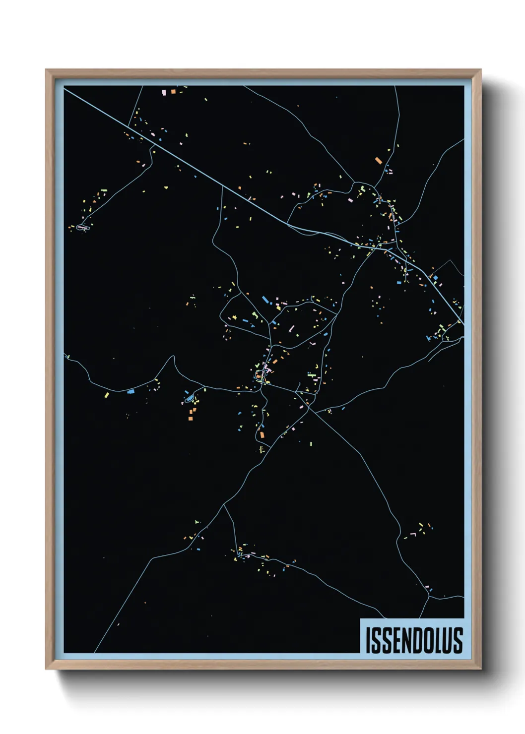 Une affiche de carte sur Issendolus