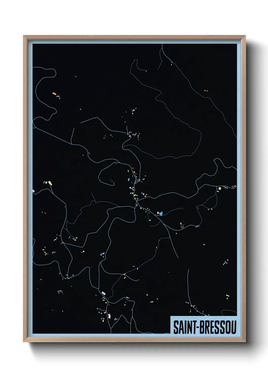 Un poster carteSaint-Bressou