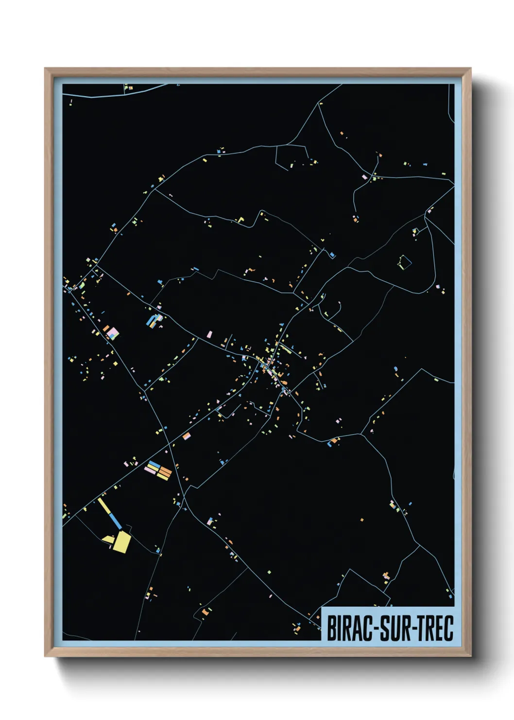 Un poster carteBirac-sur-Trec