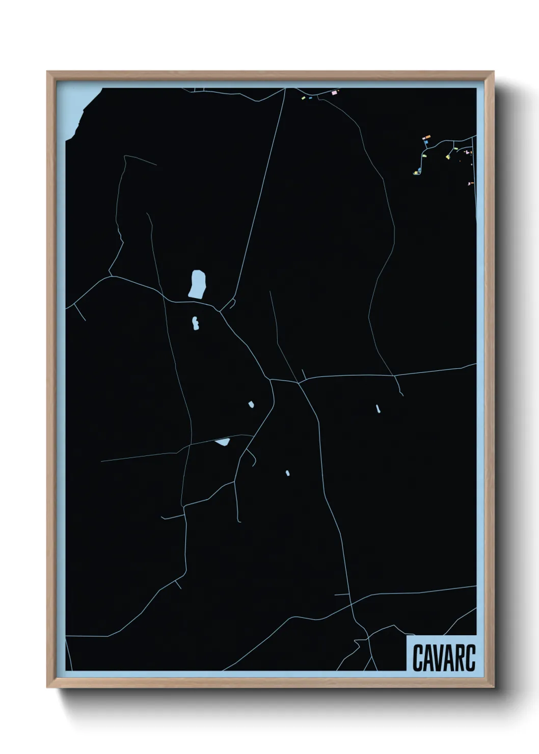 Une affiche de carte sur Cavarc