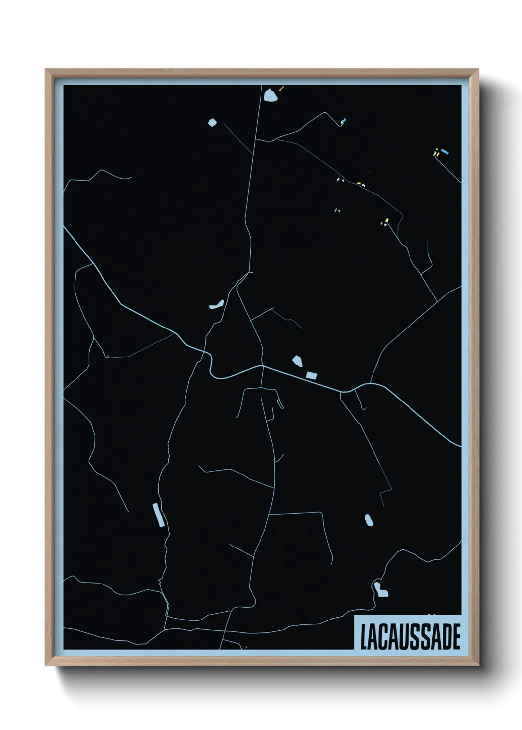 Une affiche de carte sur Lacaussade