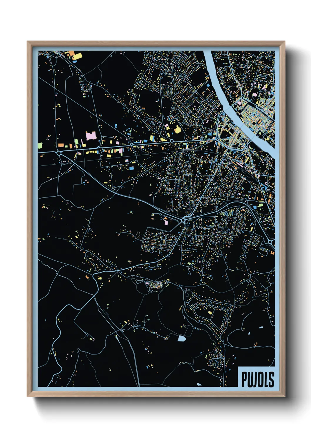 Une affiche de carte sur Pujols