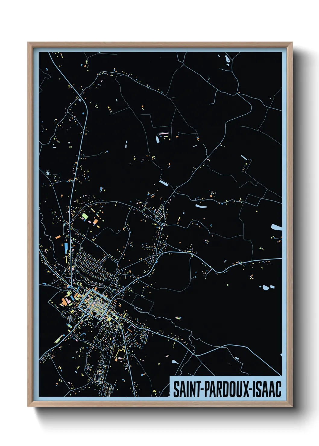 Un poster carteSaint-Pardoux-Isaac