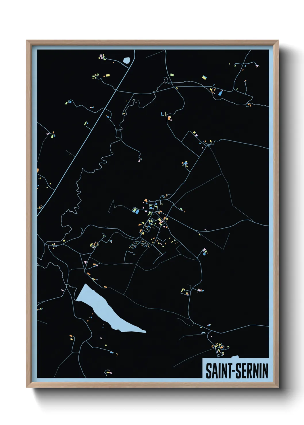 Un poster carteSaint-Sernin