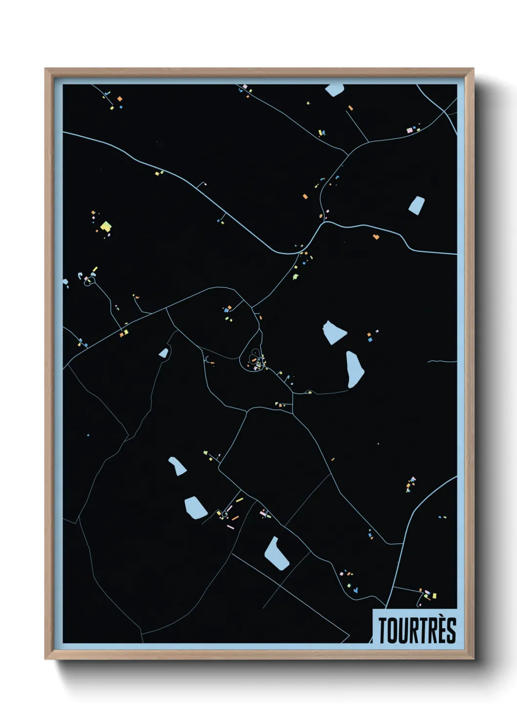 Une affiche de carte sur Tourtrès