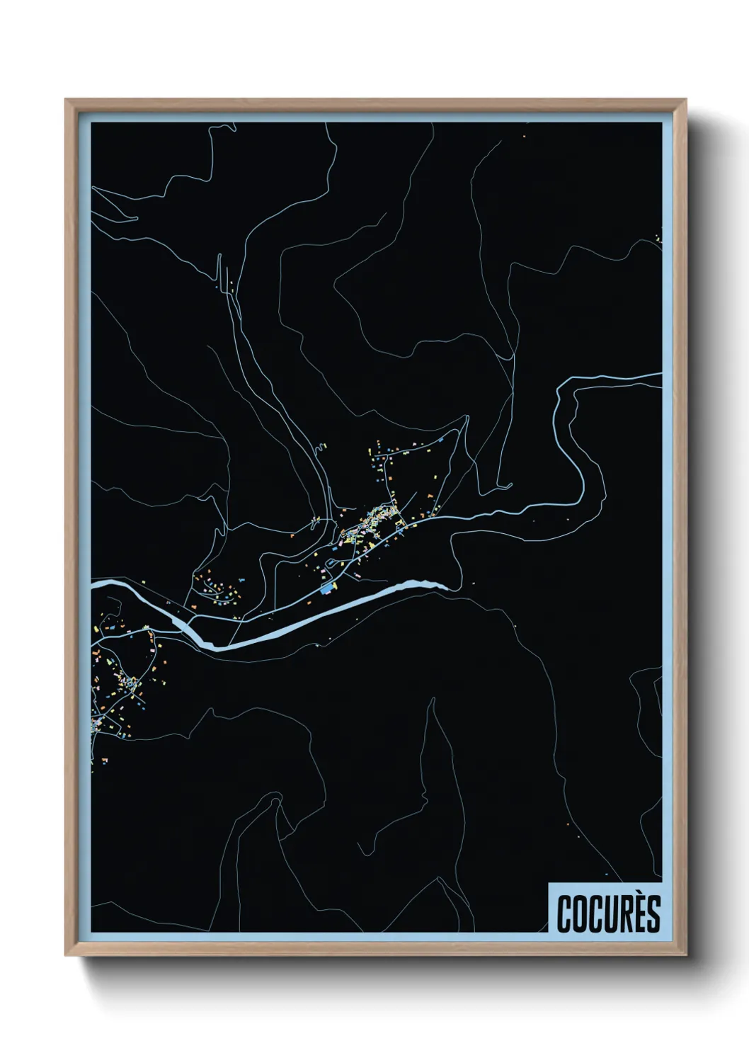 Une affiche de carte sur Cocurès
