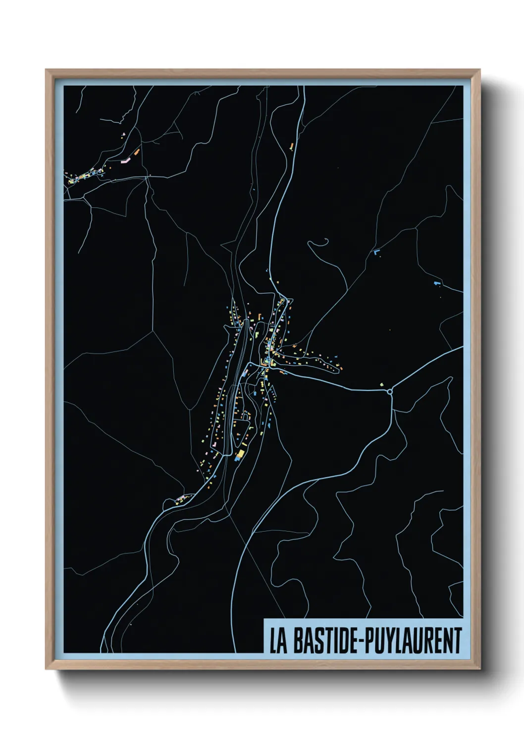 Un poster carteLa Bastide-Puylaurent