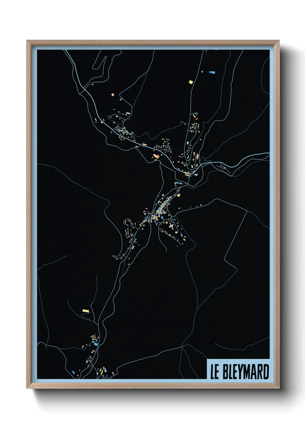 Un poster carteLe Bleymard