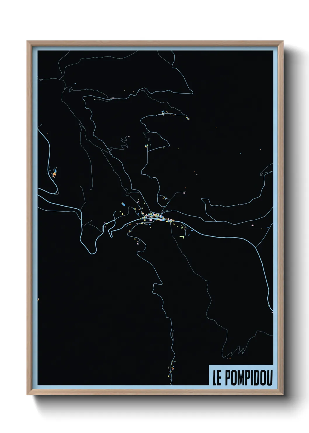 Un poster carteLe Pompidou