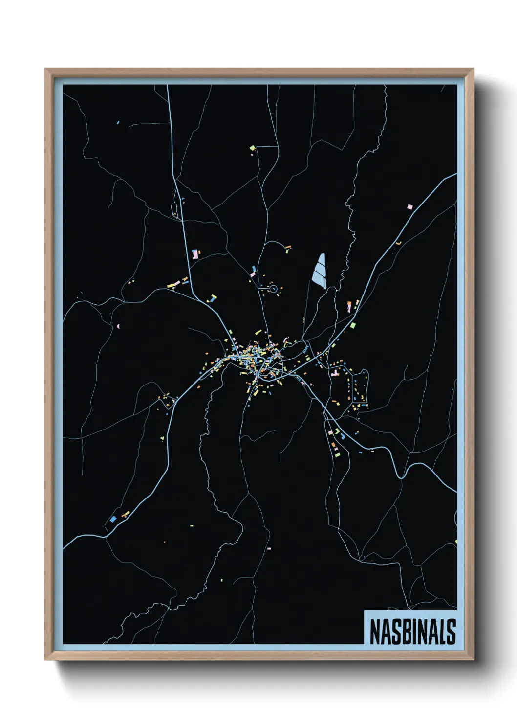 Une affiche de carte sur Nasbinals