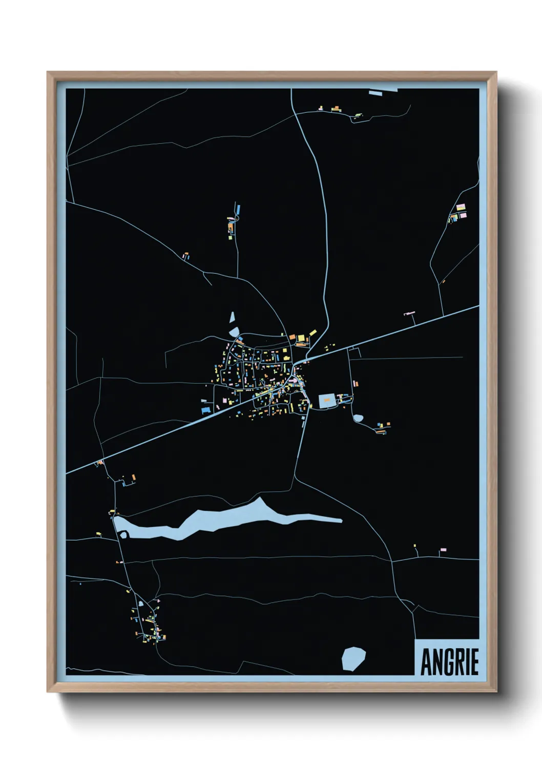 Une affiche de carte sur Angrie