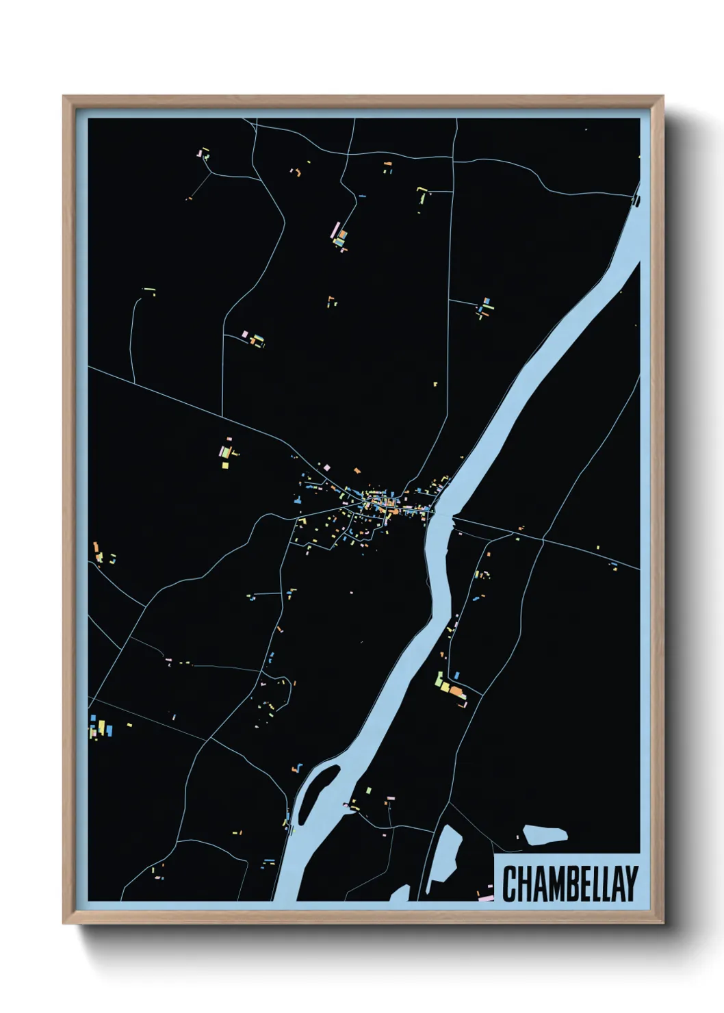 Une affiche de carte sur Chambellay