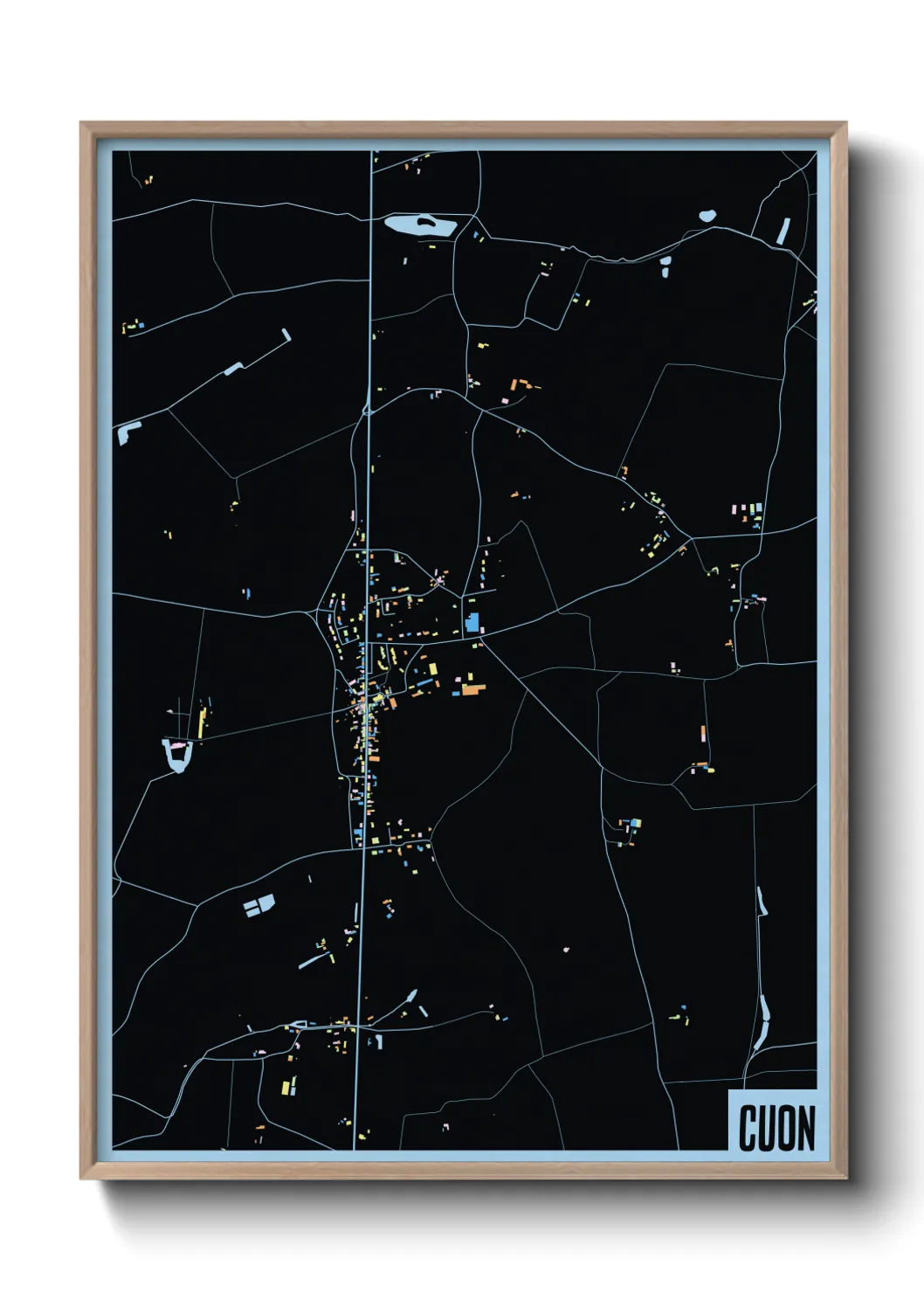 Une affiche de carte sur Cuon