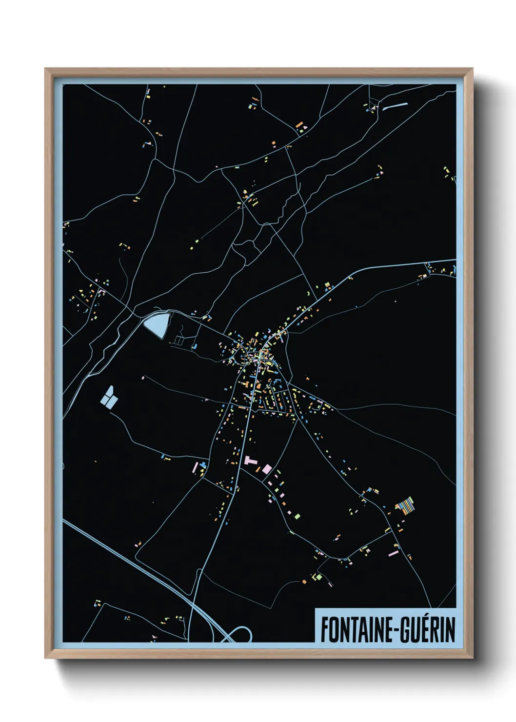 Un poster carteFontaine-Guérin
