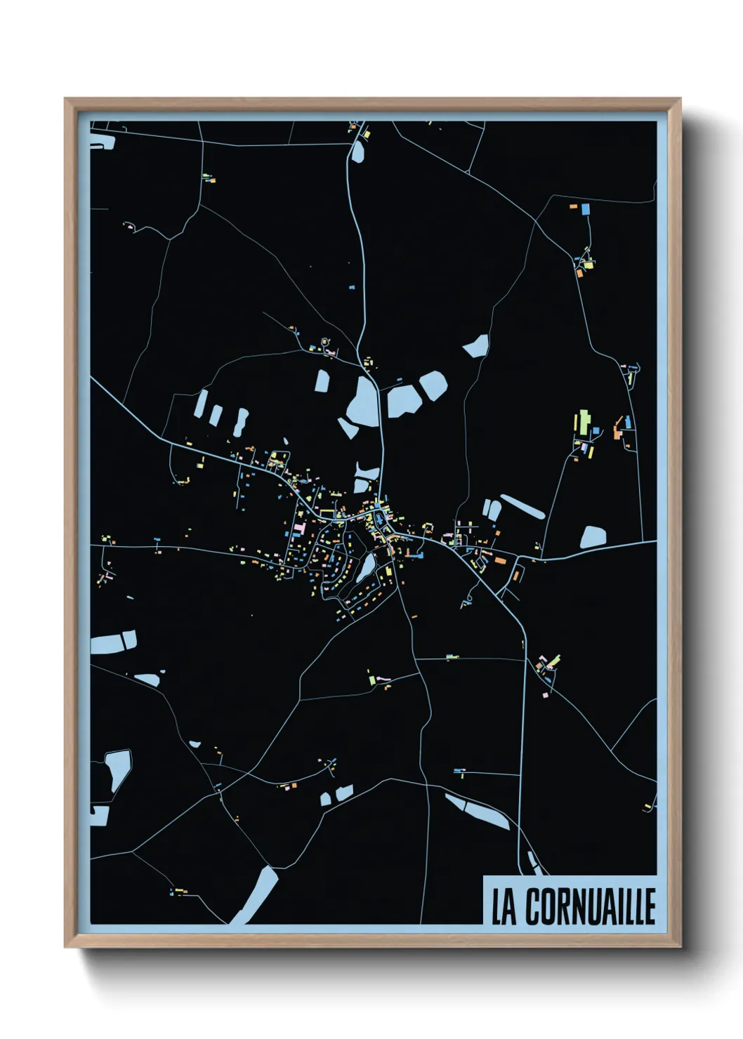 Un poster carteLa Cornuaille