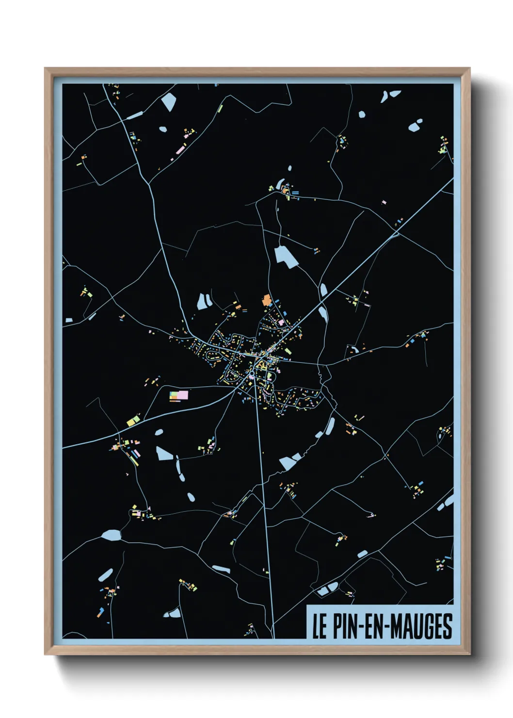 Un poster carteLe Pin-en-Mauges