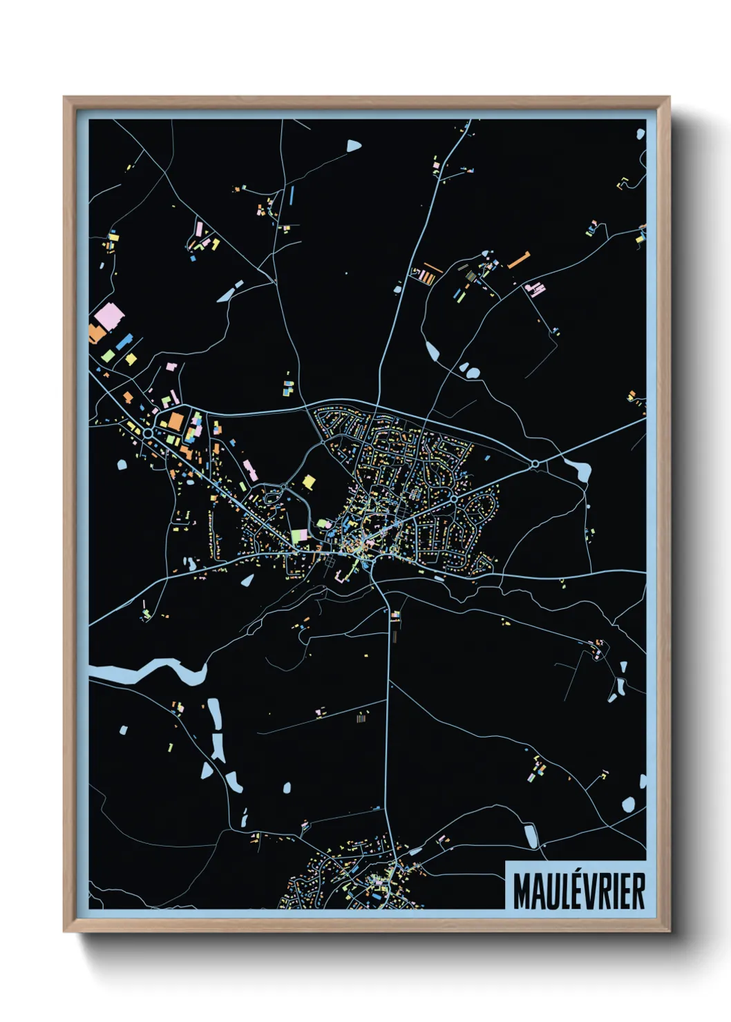 Une affiche de carte sur Maulévrier