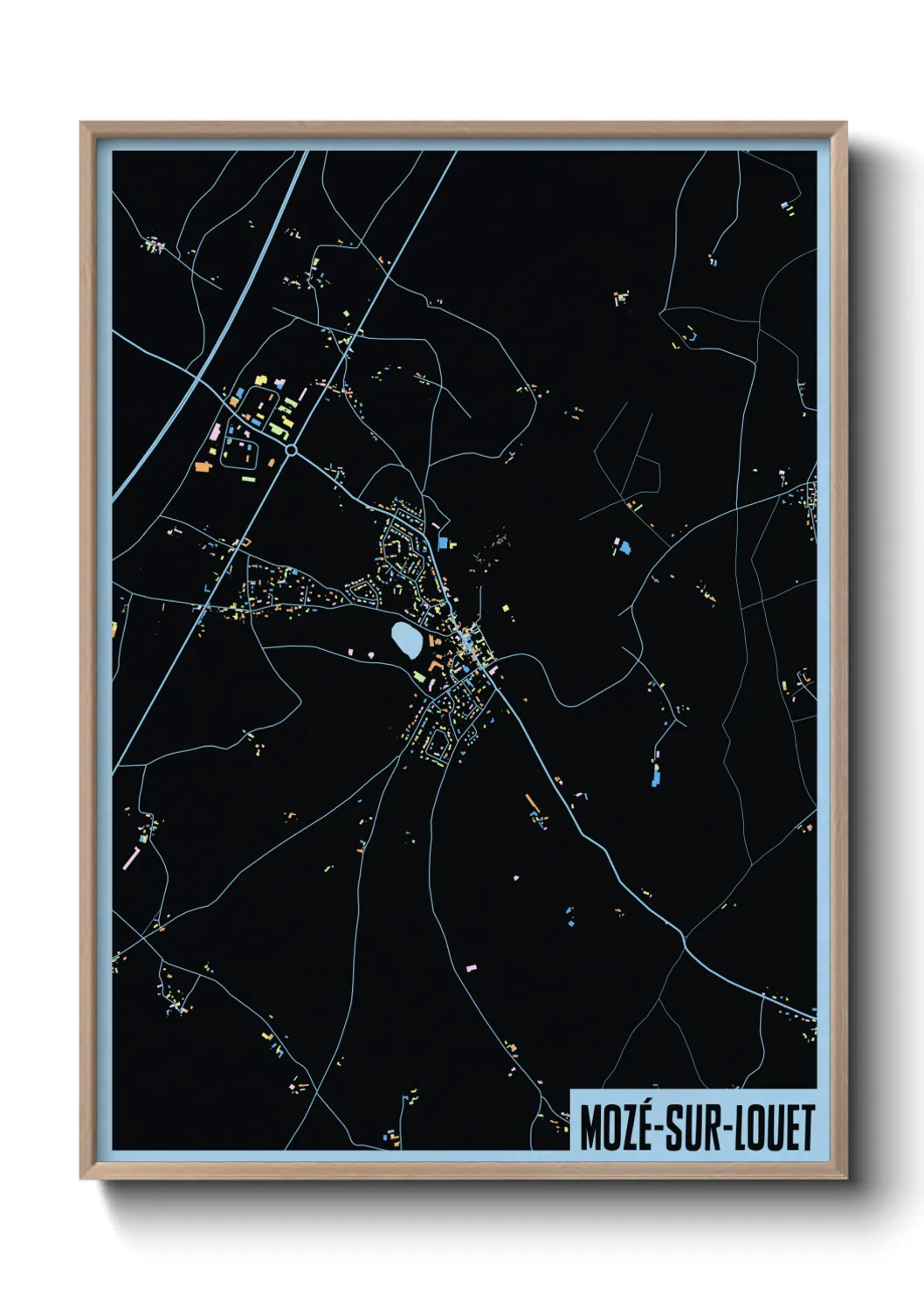 Un poster carteMozé-sur-Louet