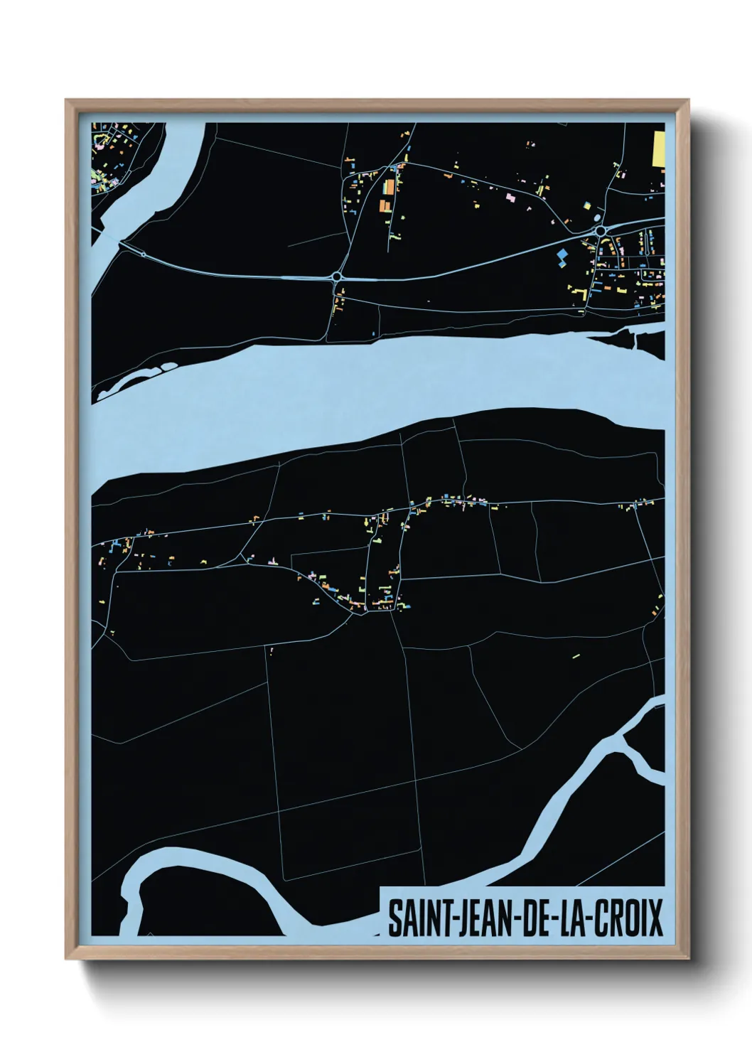 Une affiche de carte sur Saint-Jean-de-la-Croix