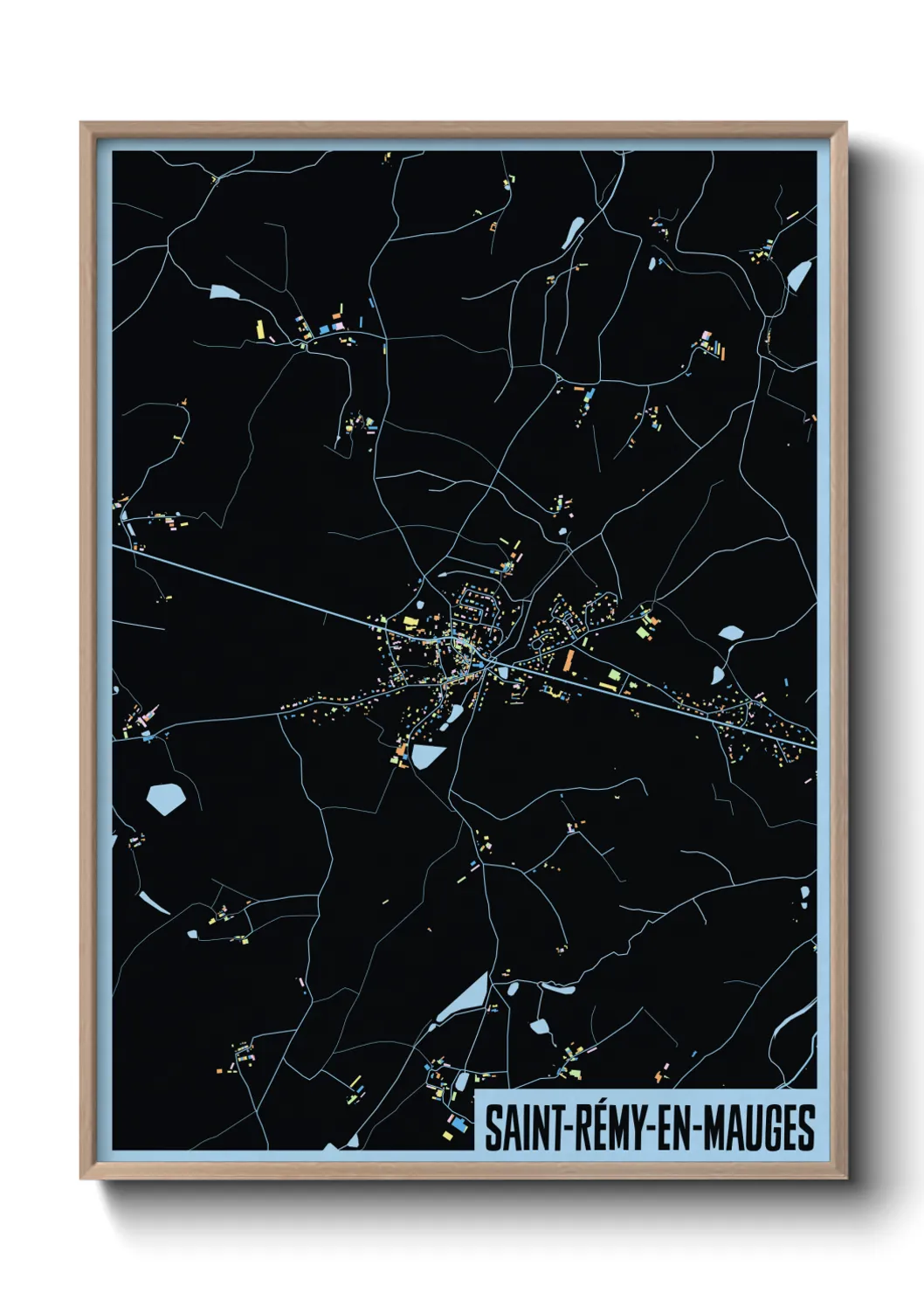 Un poster carteSaint-Rémy-en-Mauges