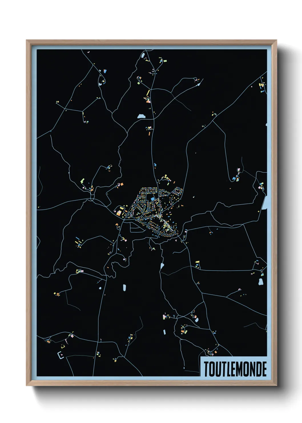 Une affiche de carte sur Toutlemonde